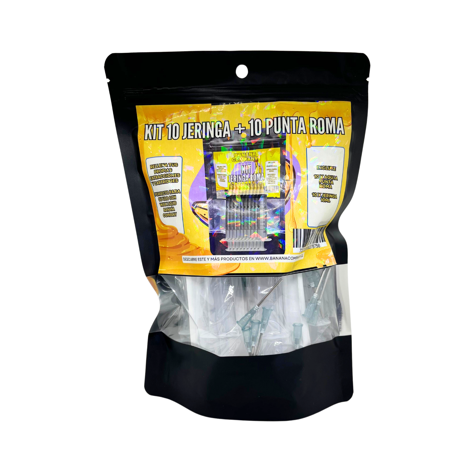 Kit 10 Jeringas + 10 Punta Roma